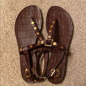 Tory Burch Studded Embossed Sandals...Size 9